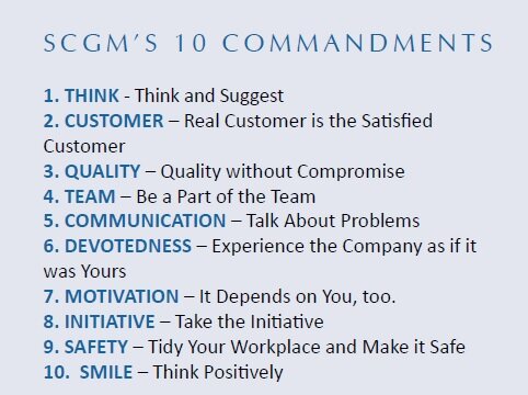 SCGM 10 Commandments